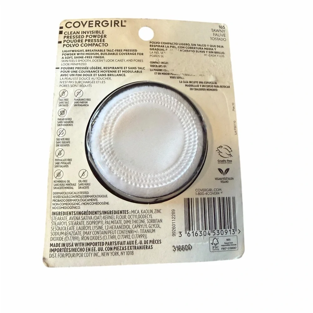 COVERGIRL Clean Pressed Powder Foundation - #165 Tawney Fauve Tostado